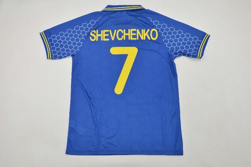 AAA Quality Ukraine 1998 Away Retro Soccer Jersey