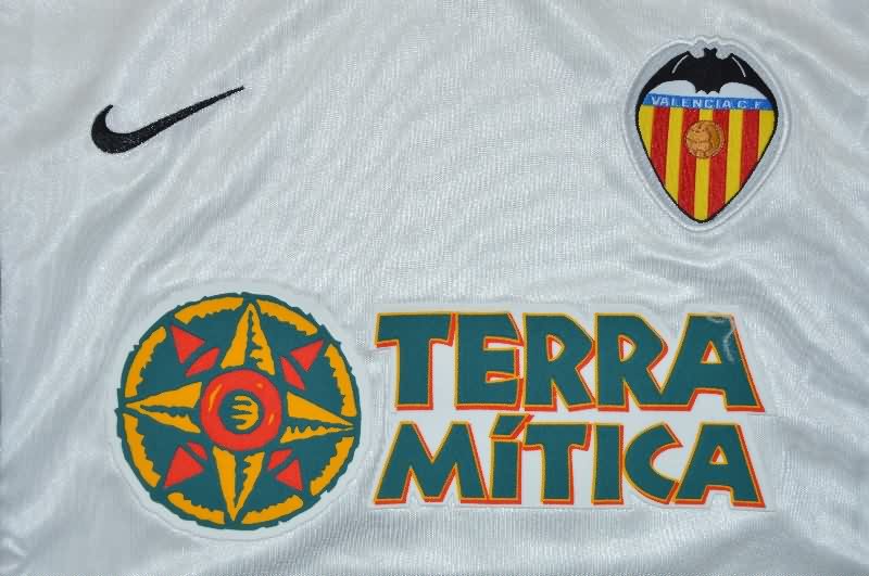 AAA Quality Valencia 2000/01 Home Long Sleeve Retro Soccer Jersey