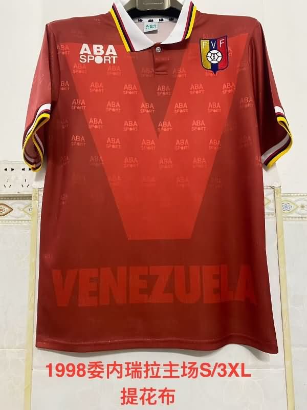 AAA Quality Venezuela 1998 Home Retro Soccer Jersey AAA Quality Venezuela 1998 Home Retro Soccer Jersey