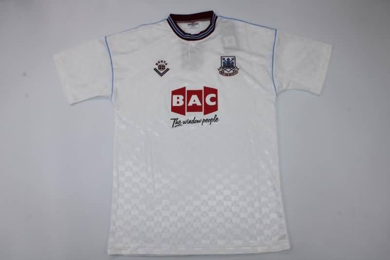 West Ham Soccer Jersey Away Retro Replica 1989/90
