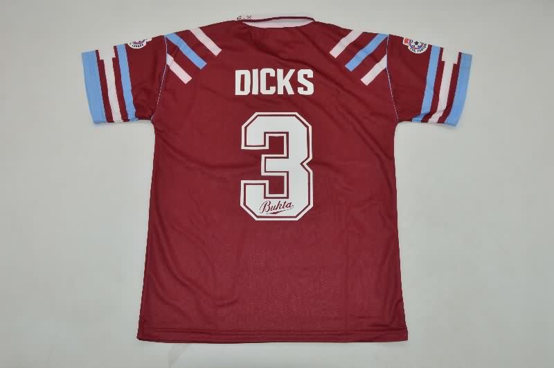 West Ham Soccer Jersey United Home Retro Replica 1991/92