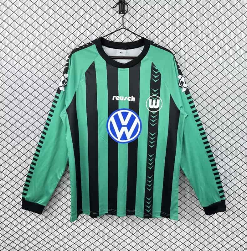 AAA Quality Wolfsburg 1994/95 Away Retro Long Sleeve Soccer Jersey