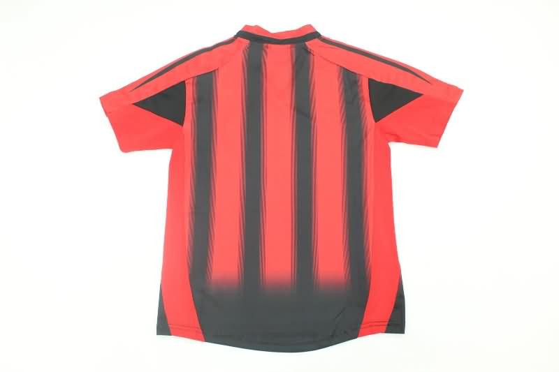 Kids AC Milan 2004/05 Home Soccer Jersey And Shorts