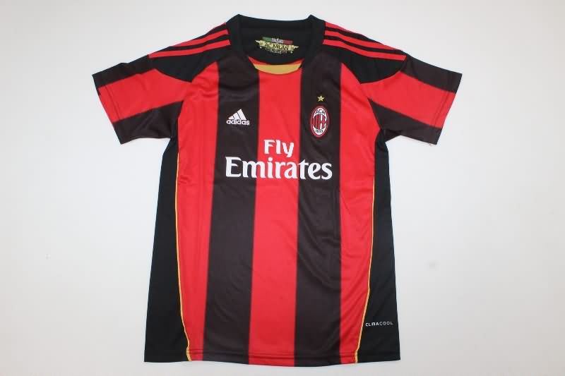 Kids AC Milan 2010/11 Home Soccer Jersey And Shorts