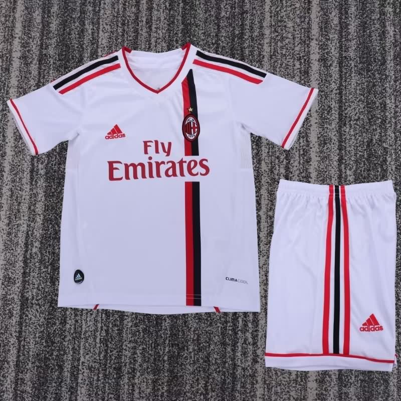 Kids AC Milan 2011/12 Away Soccer Jersey And Shorts