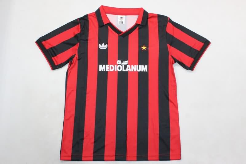 Kids AC Milan 1990/91 Home Soccer Jersey And Shorts