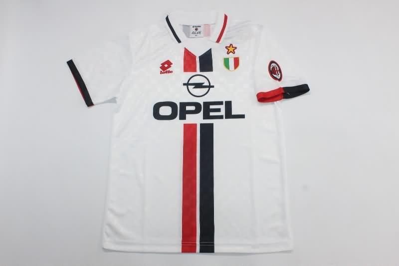 Kids AC Milan 1996/97 Away Soccer Jersey And Shorts