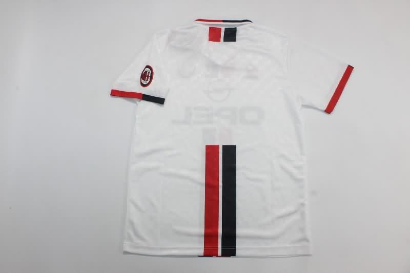 Kids AC Milan 1996/97 Away Soccer Jersey And Shorts