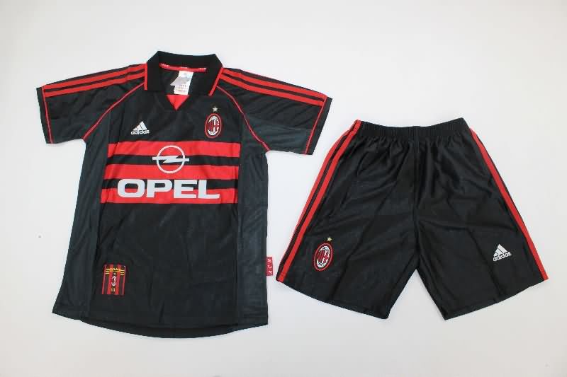 Kids AC Milan 1998/99 Third Soccer Jersey And Shorts Kids AC Milan 1998/99 Third Soccer Jersey And Shorts