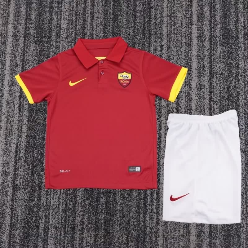 Kids AS Roma 2014/15 Home Soccer Jersey And Shorts