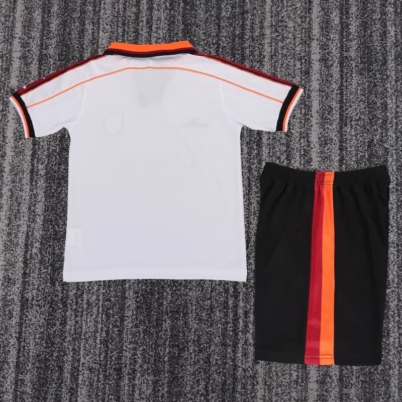 Kids AS Roma 1998/99 Away Soccer Jersey And Shorts