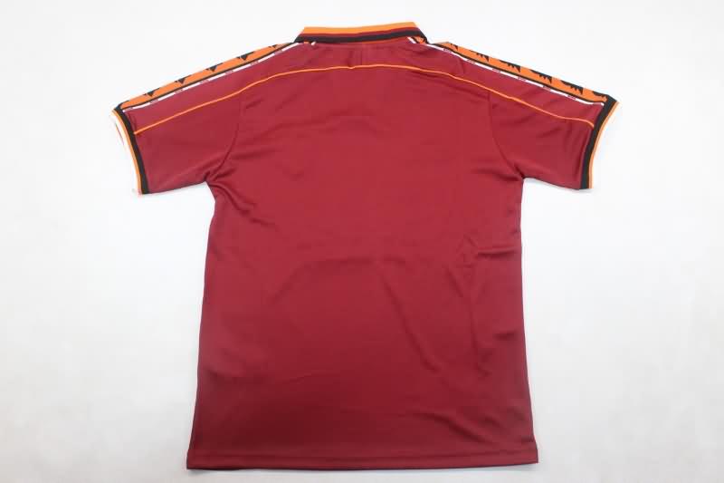 Kids AS Roma 1998/99 Home Soccer Jersey And Shorts