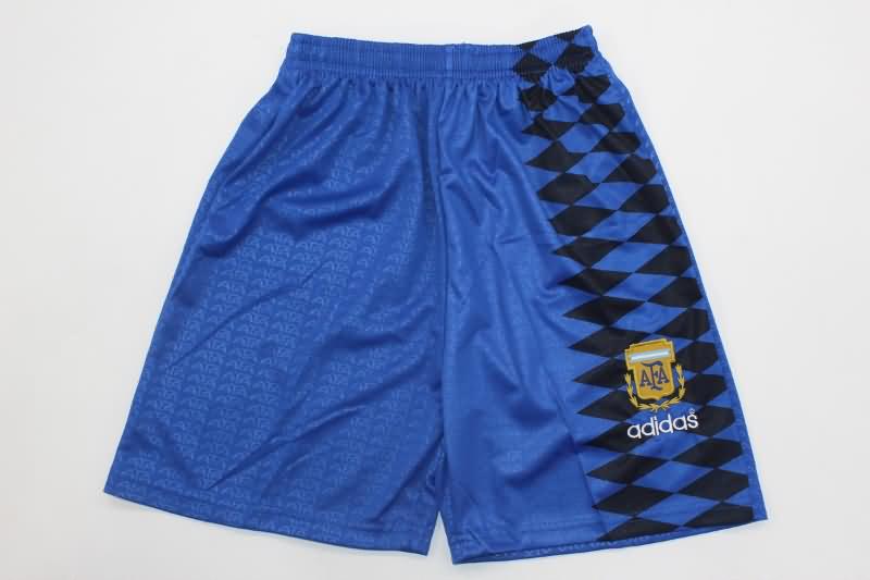 Kids Argentina 1994 Away Soccer Jersey And Shorts