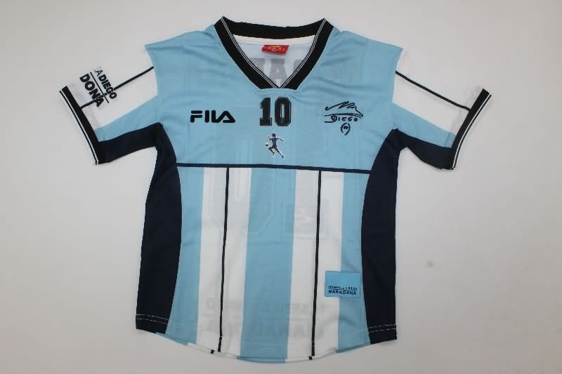 Kids Argentina 2001 Special Soccer Jersey And Shorts
