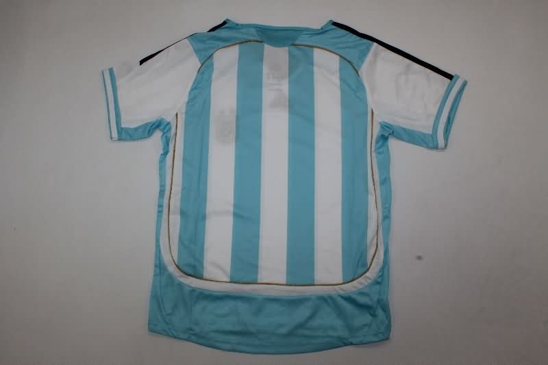 Kids Argentina 2006 Home Soccer Jersey And Shorts