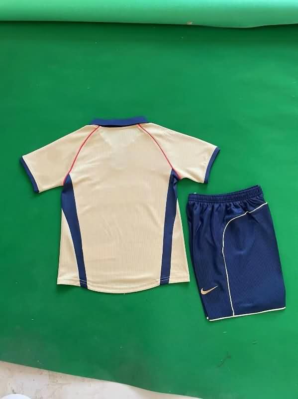 Kids Arsenal 2001/02 Away Soccer Jersey And Shorts