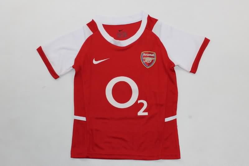 Kids Arsenal 2002/04 Home Soccer Jersey And Shorts