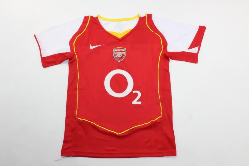 Kids Arsenal 2004/05 Home Soccer Jersey And Shorts