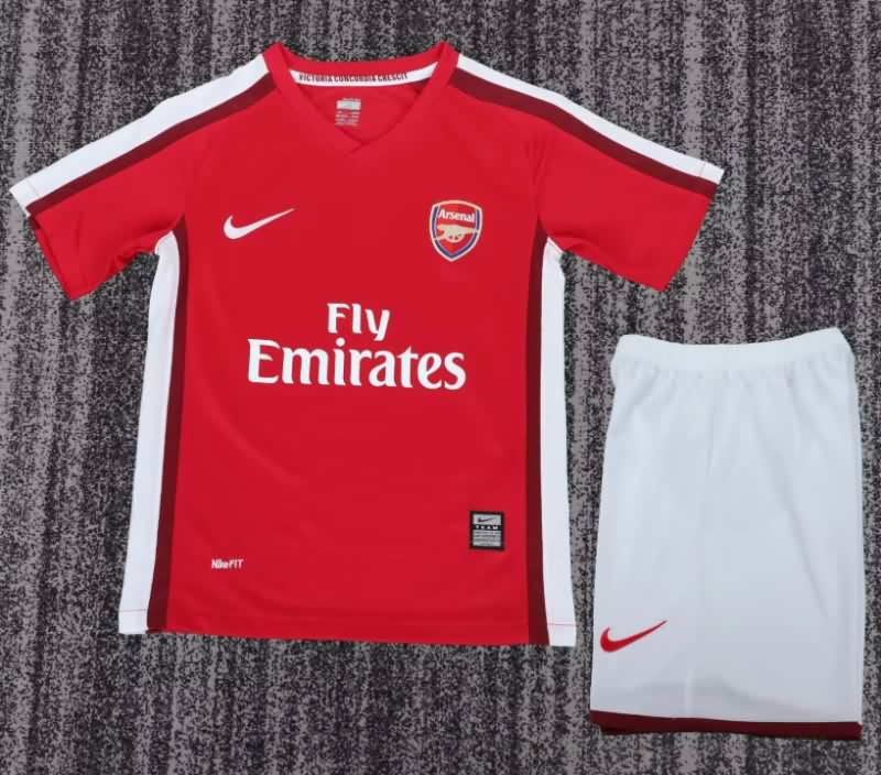 Kids Arsenal 2008/10 Home Soccer Jersey And Shorts
