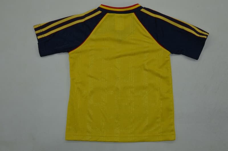 Kids Arsenal 1988/90 Away Soccer Jersey And Shorts
