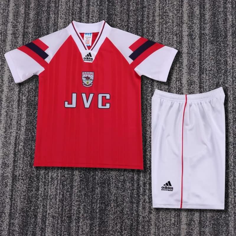Kids Arsenal 1992/94 Home Soccer Jersey And Shorts Kids Arsenal 1992/94 Home Soccer Jersey And Shorts