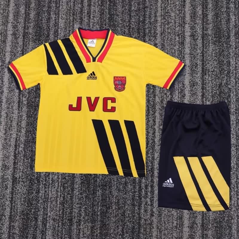 Kids Arsenal 1993/94 Away Soccer Jersey And Shorts Kids Arsenal 1993/94 Away Soccer Jersey And Shorts