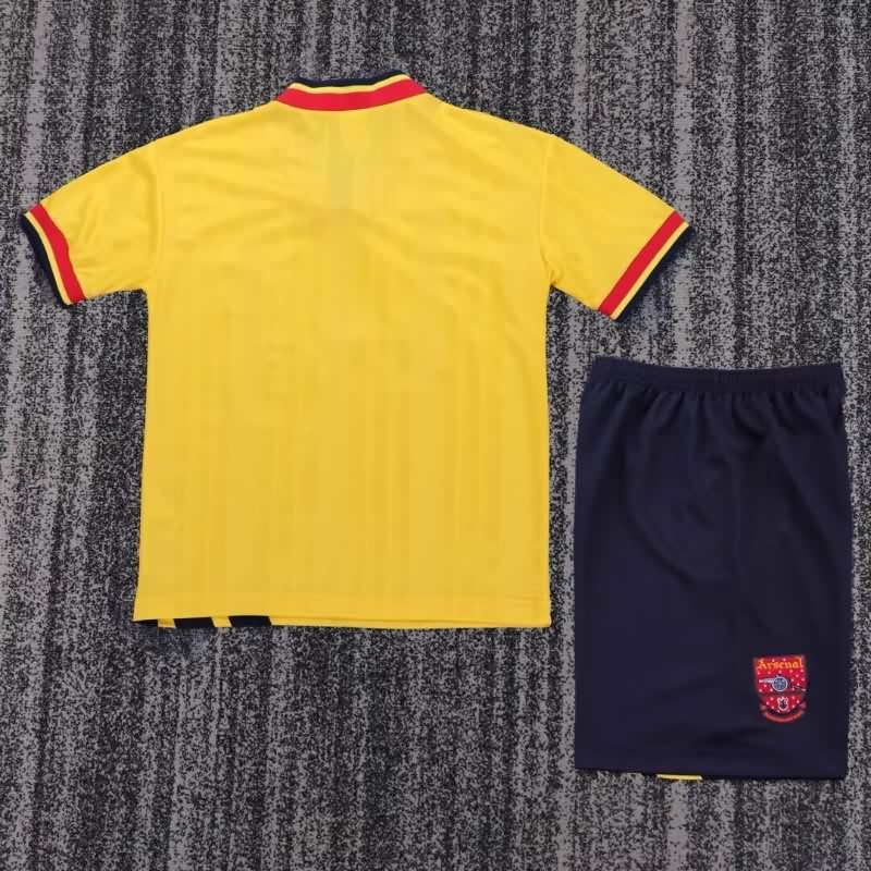 Kids Arsenal 1993/94 Away Soccer Jersey And Shorts