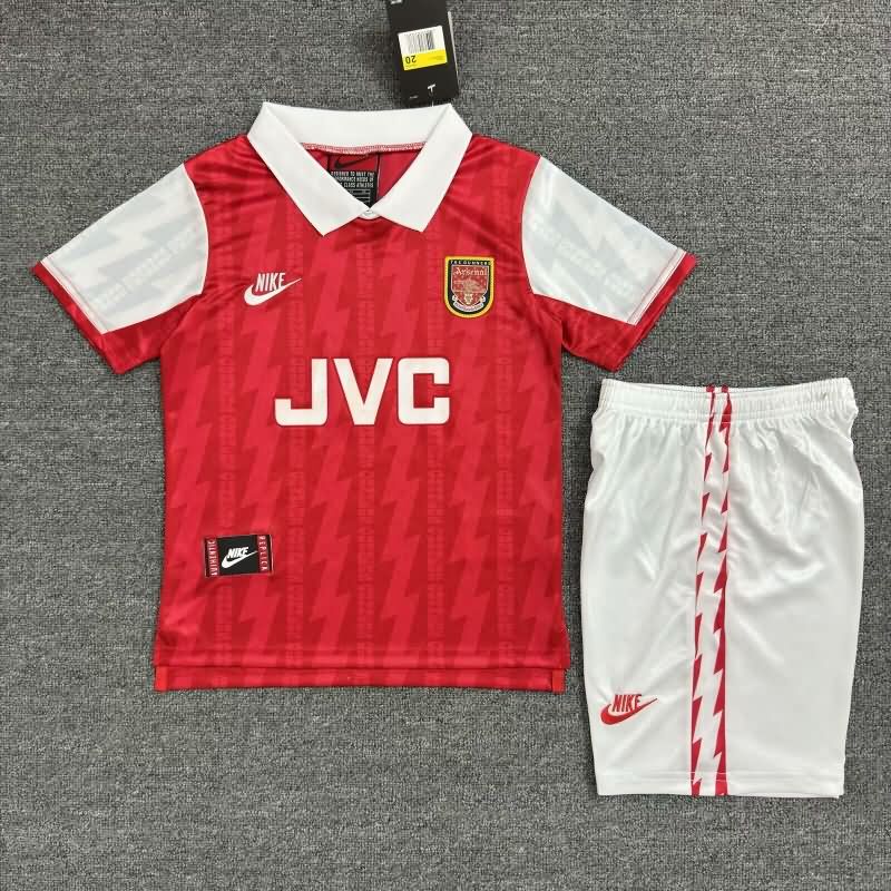 Kids Arsenal 1994/96 Home Soccer Jersey And Shorts Kids Arsenal 1994/96 Home Soccer Jersey And Shorts