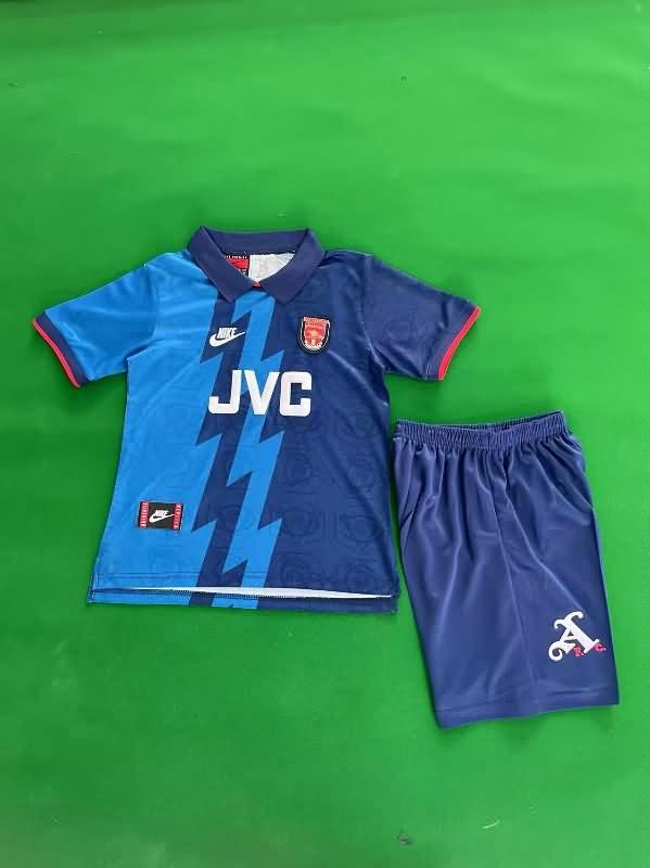 Kids Arsenal 1995/96 Away Soccer Jersey And Shorts Kids Arsenal 1995/96 Away Soccer Jersey And Shorts