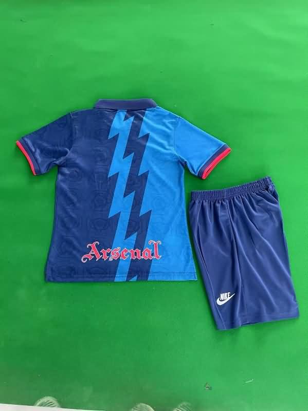 Kids Arsenal 1995/96 Away Soccer Jersey And Shorts
