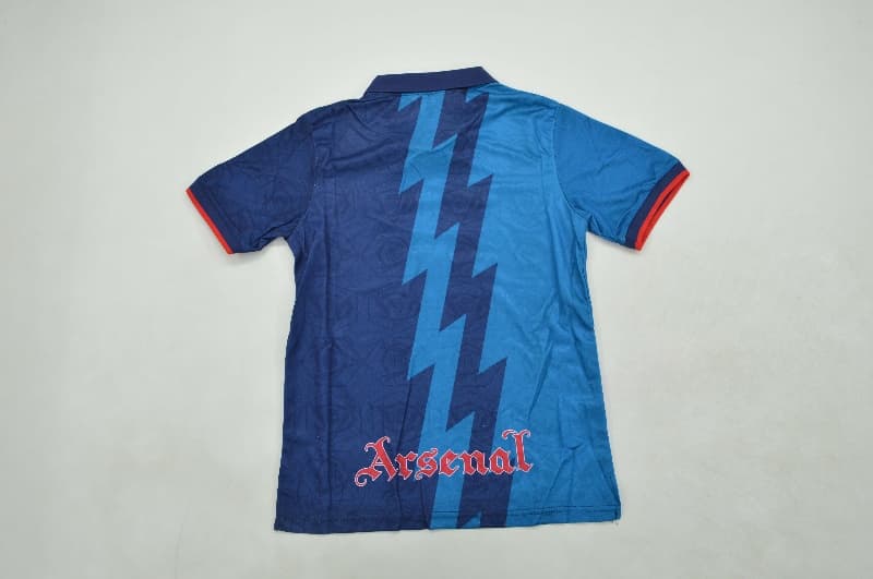 Kids Arsenal 1995/96 Away Soccer Jersey And Shorts