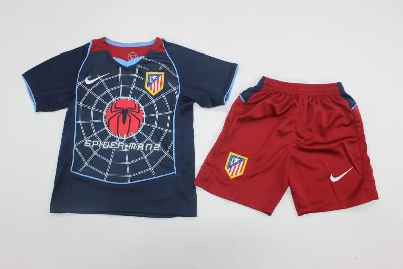 Kids Atletico Madrid 2004/05 Away Soccer Jersey And Shorts Kids Atletico Madrid 2004/05 Away Soccer Jersey And Shorts