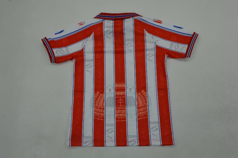 Kids Atletico Madrid 1996/97 Home Soccer Jersey And Shorts