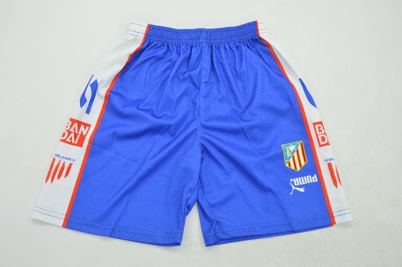 Kids Atletico Madrid 1996/97 Home Soccer Jersey And Shorts