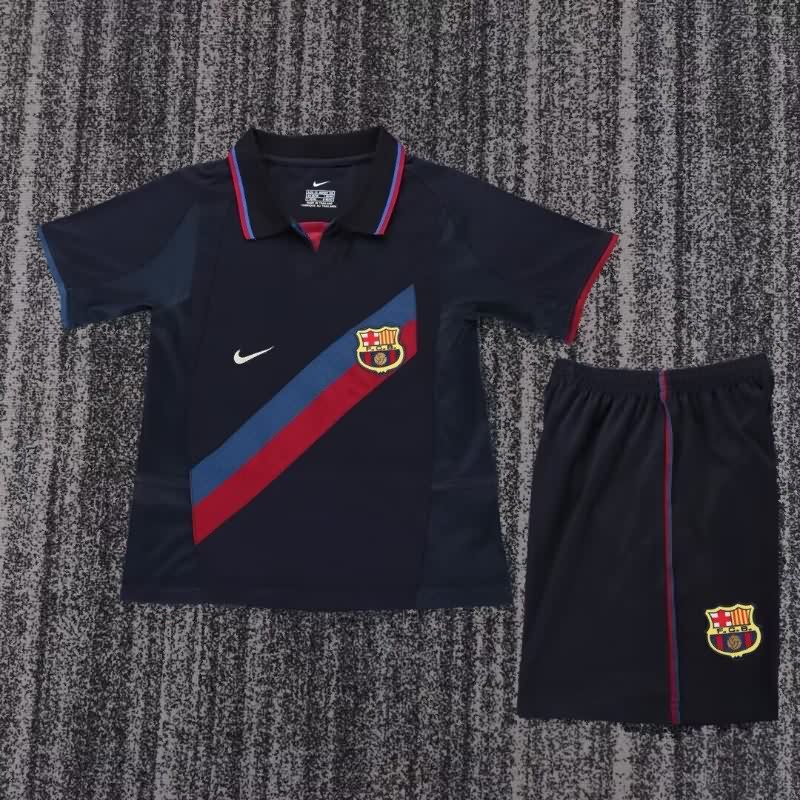 Kids Barcelona 2002/03 Third Soccer Jersey And Shorts
