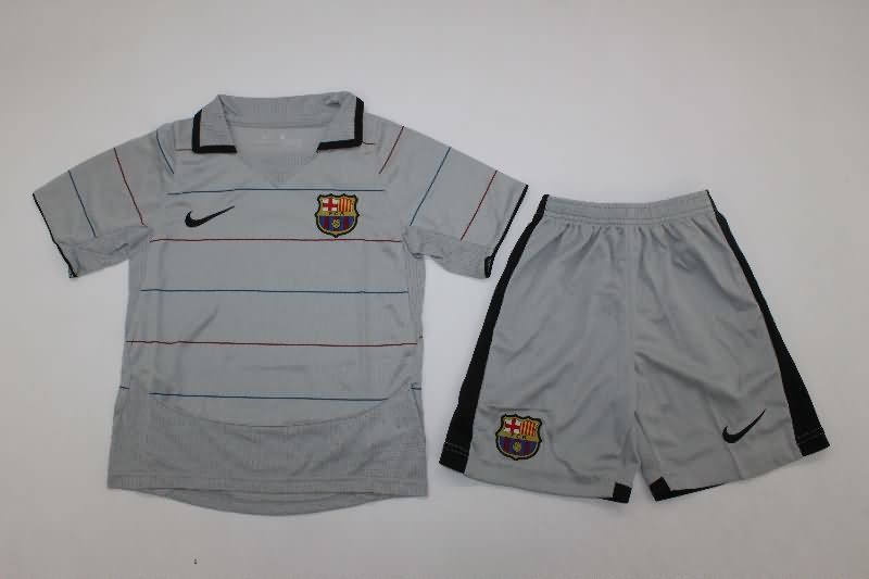 Kids Barcelona 2003/04 Away Soccer Jersey And Shorts Kids Barcelona 2003/04 Away Soccer Jersey And Shorts