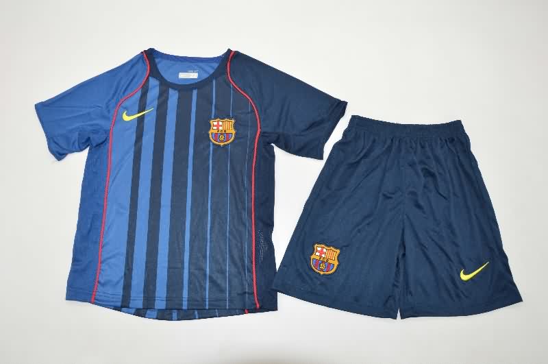 Kids Barcelona 2004/05 Away Soccer Jersey And Shorts Kids Barcelona 2004/05 Away Soccer Jersey And Shorts