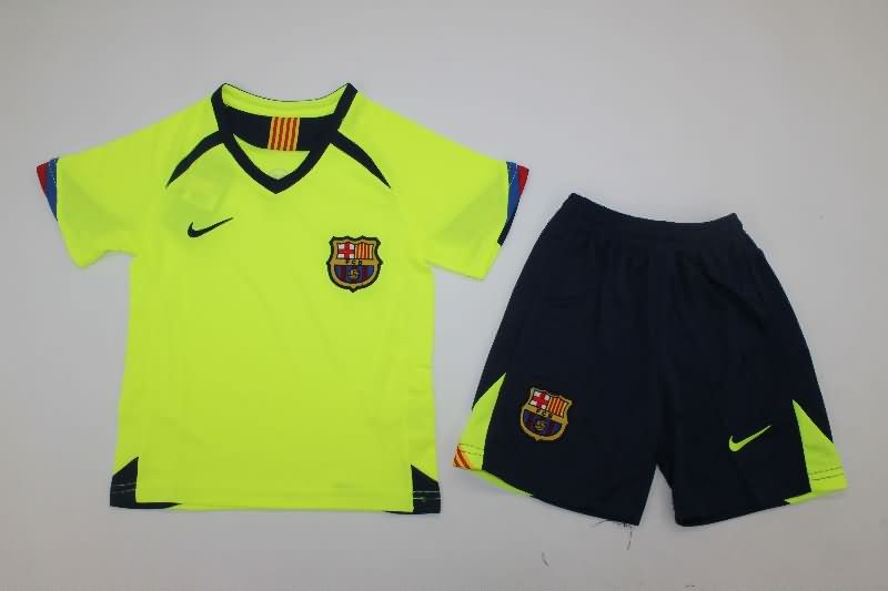 Kids Barcelona 2005/06 Away Soccer Jersey And Shorts Kids Barcelona 2005/06 Away Soccer Jersey And Shorts