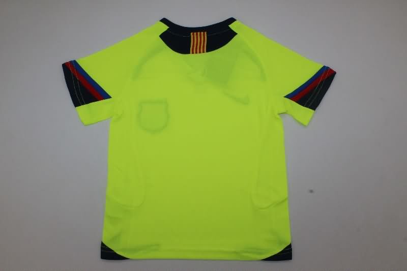 Kids Barcelona 2005/06 Away Soccer Jersey And Shorts