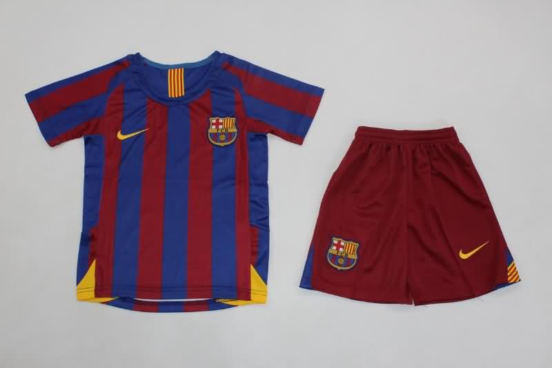 Kids Barcelona 2005/06 Home Soccer Jersey And Shorts Kids Barcelona 2005/06 Home Soccer Jersey And Shorts