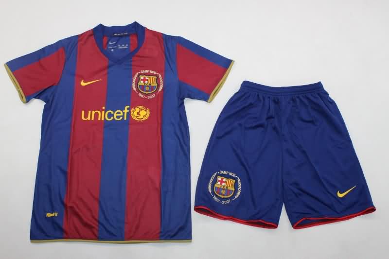 Kids Barcelona 2007/08 Home Soccer Jersey And Shorts Kids Barcelona 2007/08 Home Soccer Jersey And Shorts