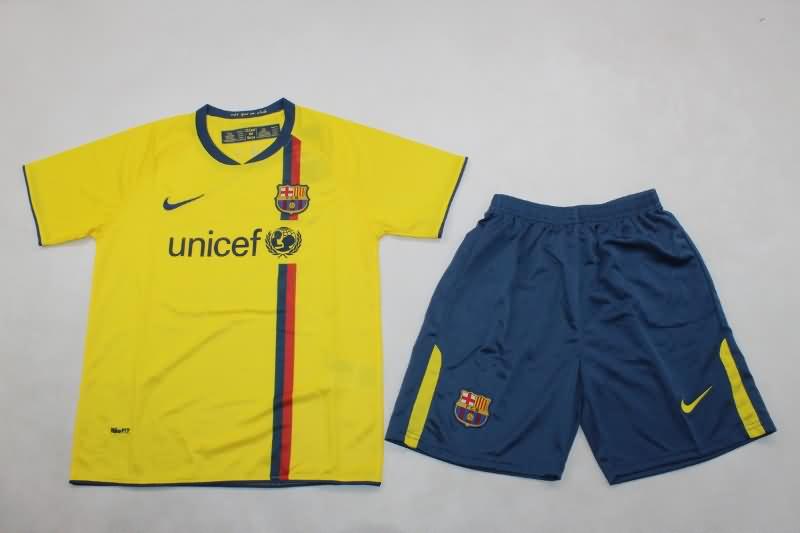 Kids Barcelona 2008/09 Away Soccer Jersey And Shorts Kids Barcelona 2008/09 Away Soccer Jersey And Shorts