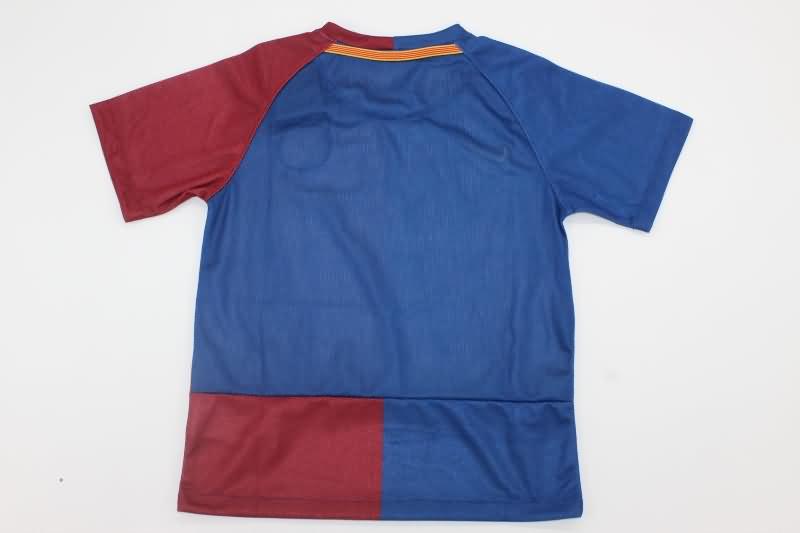 Kids Barcelona 2008/09 Home Final Soccer Jersey And Shorts
