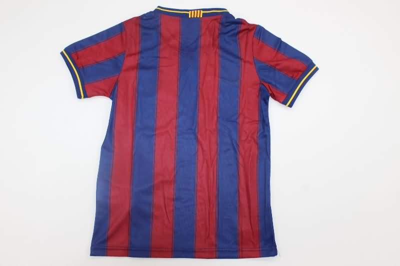 Kids Barcelona 2009/10 Home Soccer Jersey And Shorts