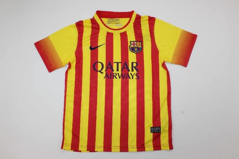 Kids Barcelona 2013/14 Away Soccer Jersey And Shorts