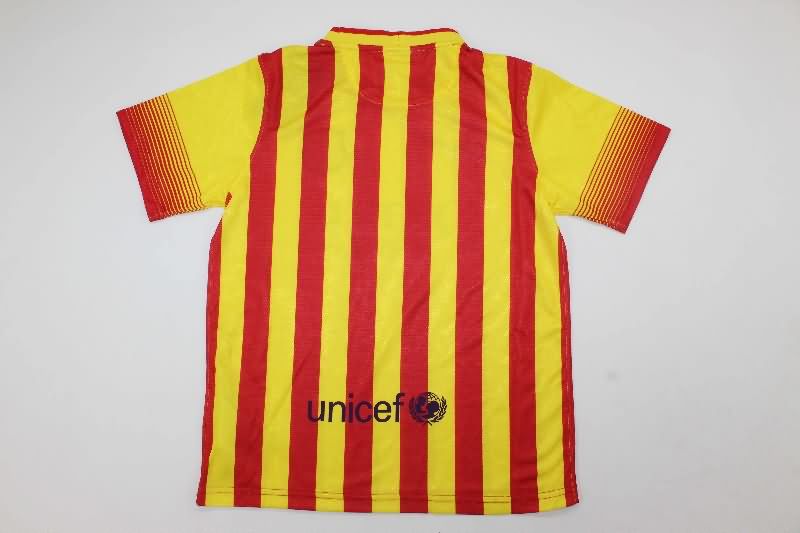 Kids Barcelona 2013/14 Away Soccer Jersey And Shorts