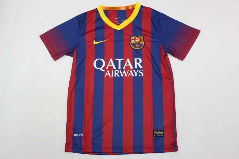 Kids Barcelona 2013/14 Home Soccer Jersey And Shorts