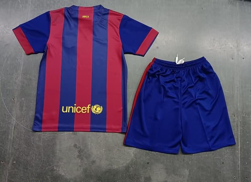 Kids Barcelona 2014/15 Home Soccer Jersey And Shorts