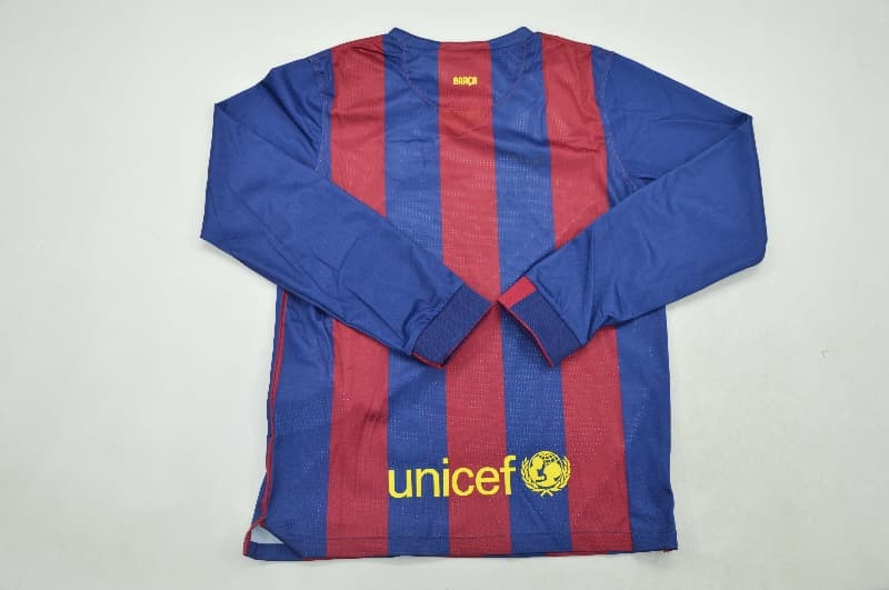 Kids Barcelona 2014/15 Home Long Sleeve Soccer Jersey And Shorts
