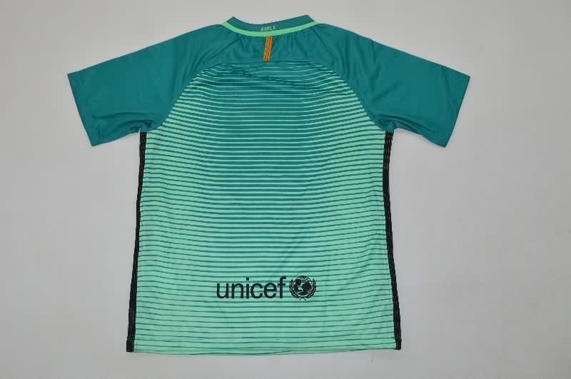 Kids Barcelona 2016/17 Third Soccer Jersey And Shorts